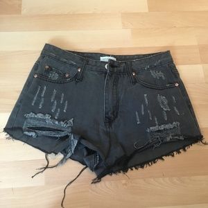 Jean shorts high waisted